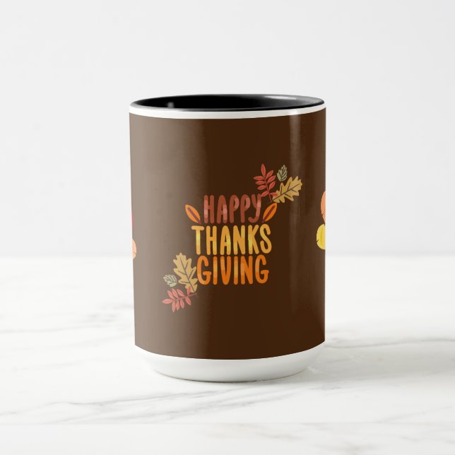 HAPPY THANKSGIVING TURKIET MUGG (Center)