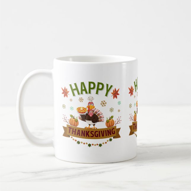 Happy thanksgiving Turkiet Mugg (Vänster)