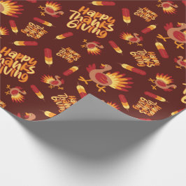 Happy thanksgiving, Turkiet och sjölösa läder Presentpapper