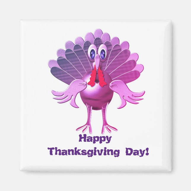 Happy thanksgiving Turkiet,Personlig Magnet (Framsidan)