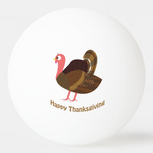 happy thanksgiving! Turkiet Pingisboll (Framsidan)