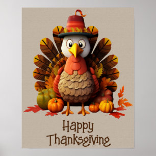 Happy thanksgiving Turkiet Poster