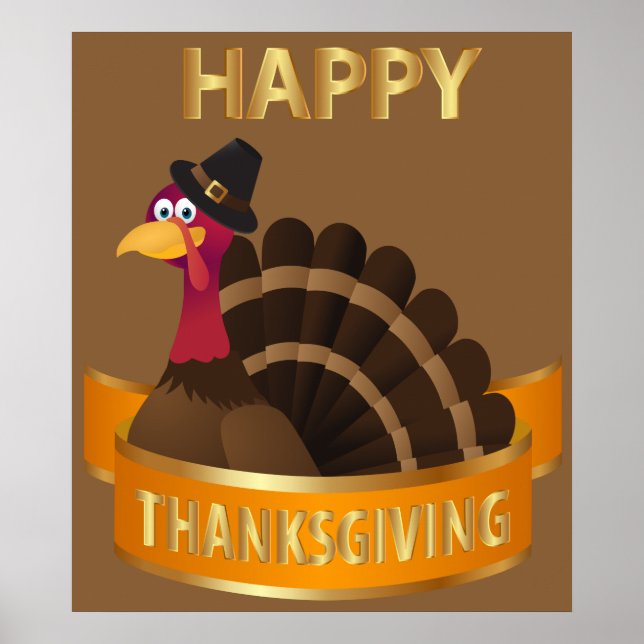 Happy thanksgiving Turkiet Poster (Framsidan)