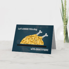 Happy thanksgiving Turkiet-Roligten Typografi har Helgkort