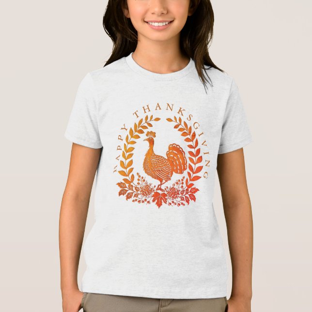 Happy thanksgiving Turkiet T-Shirt (Framsida)