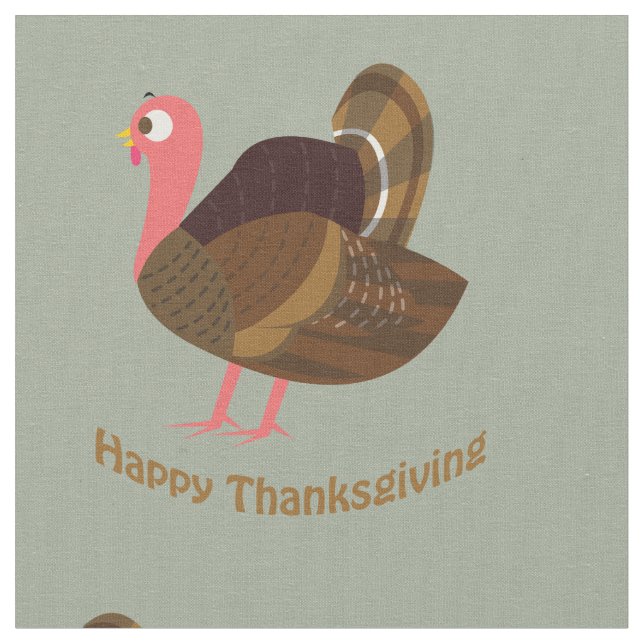 Happy thanksgiving! Turkiet Tyg (Närbild)