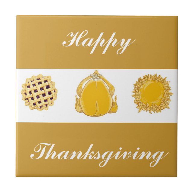 happy thanksgiving, var tacksam kakelplatta (Framsidan)