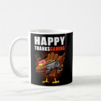 Happy thanksgiving Video Game Dabbing Turkey Pilgr Kaffemugg
