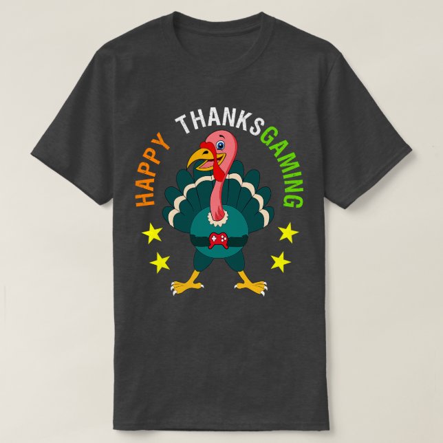 Happy thanksgiving videospel Turkiet för pojkflick T Shirt (Design framsida)