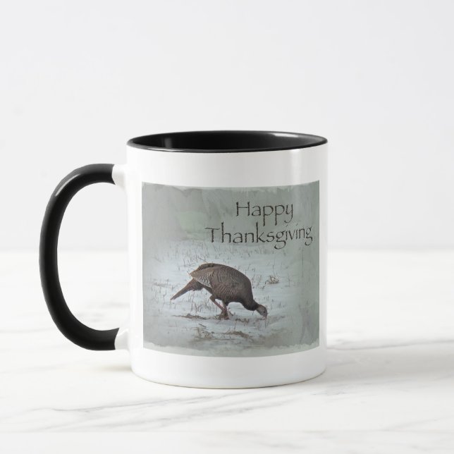 Happy thanksgiving Vild Turkiet Mugg (Vänster)