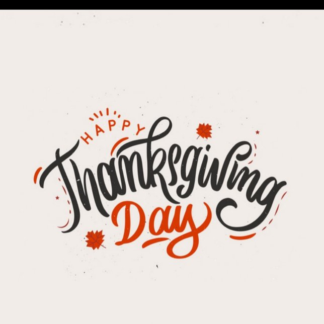 Happy thanksgiving vinflaska etikett (A digital art piece with the words "Happy Thanksgiving Day" in a decorative, calligraphic style!)
