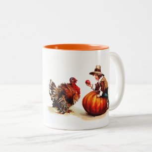 happy thanksgiving. Vintage Design Gift Mugg