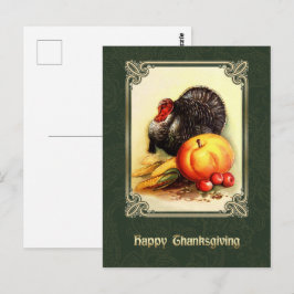 Happy thanksgiving. Vintagens vykort