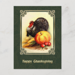 Happy thanksgiving. Vintagens vykort