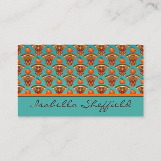 Happy thanksgiving visitkort (Framsida)