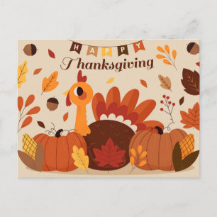 happy thanksgiving vykort