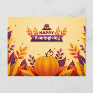 Happy thanksgiving vykort