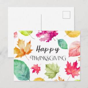 Happy thanksgiving vykort