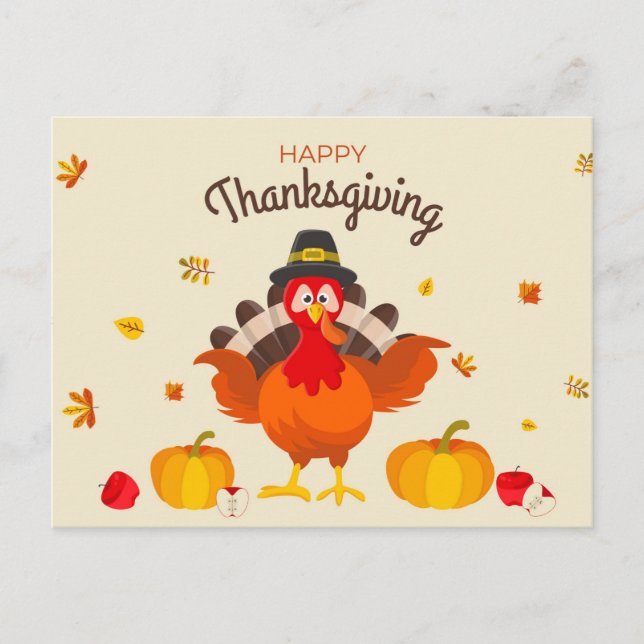 Happy thanksgiving vykort (Framsida)