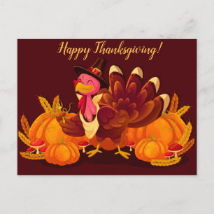 happy thanksgiving vykort