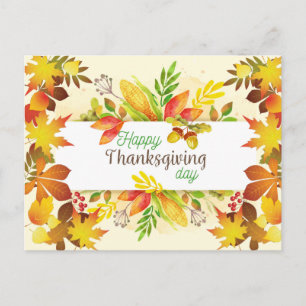 happy thanksgiving vykort