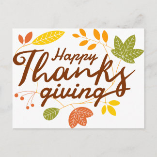 happy thanksgiving vykort