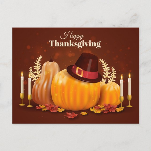 Happy thanksgiving vykort (Framsida)