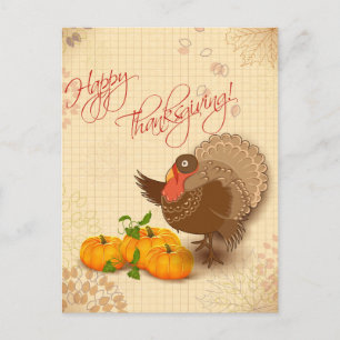 Happy thanksgiving vykort