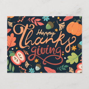 Happy thanksgiving vykort