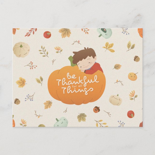 Happy thanksgiving vykort (Framsida)