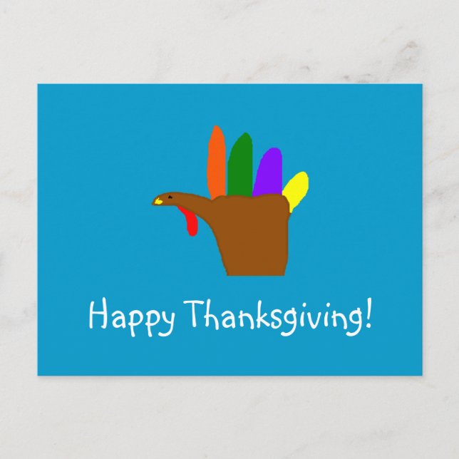 Happy thanksgiving! - vykort (Framsida)