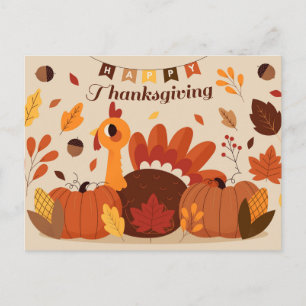 happy thanksgiving vykort