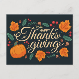 Happy thanksgiving vykort
