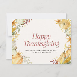 Happy thanksgiving vykort