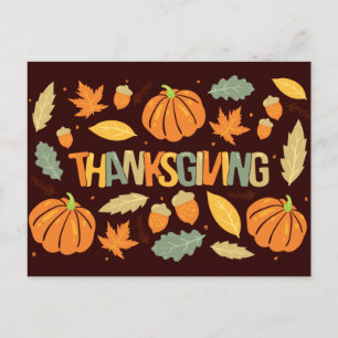 Happy thanksgiving vykort