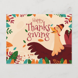 Happy thanksgiving vykort