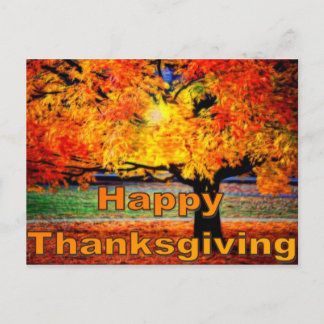 Happy thanksgiving-vykort helg vykort