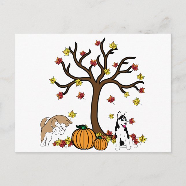 Happy thanksgiving-vykort helg vykort (Framsida)