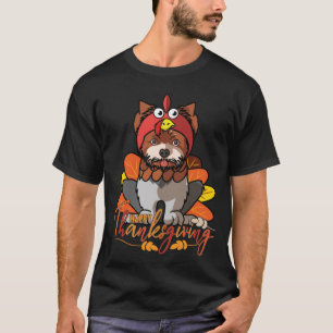 Happy thanksgiving Yorkshire Terrier Hund älskare T Shirt