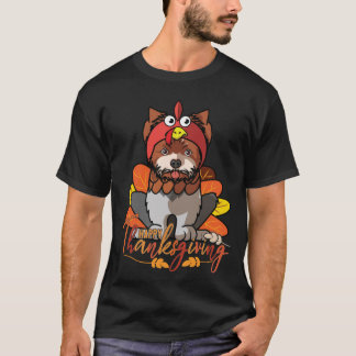 Happy thanksgiving Yorkshire Terrier Hund älskare T Shirt