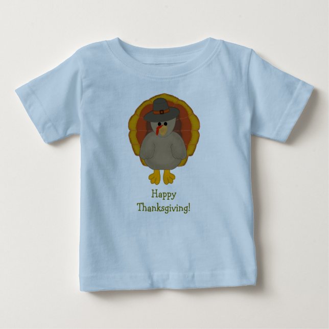 Happy thanksgivingbabyTshirt T-shirt (Framsida)