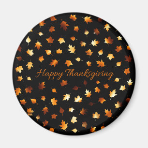 Happy thanksgivinghöst löv magnet