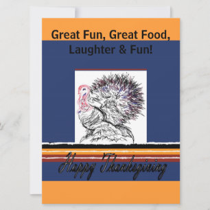 Happy thanksgivinginbjudan inbjudningar