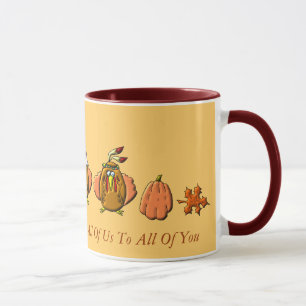 Happy thanksgivingkalkoner mugg