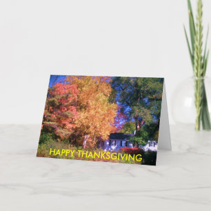 HAPPY THANKSGIVINGkort Helgkort