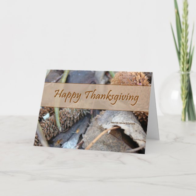 Happy thanksgivingkort helgkort (Framsida)