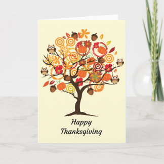 Happy thanksgivingkort kort