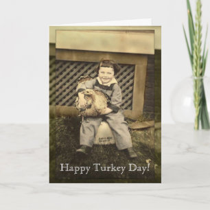 Happy thanksgivingkort! Vintagefoto Helgkort