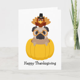 Happy thanksgivingmopskort helgkort