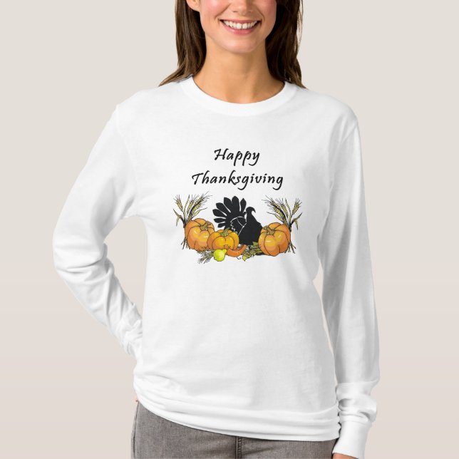 Happy thanksgivingT-tröja Tee Shirt (Framsida)